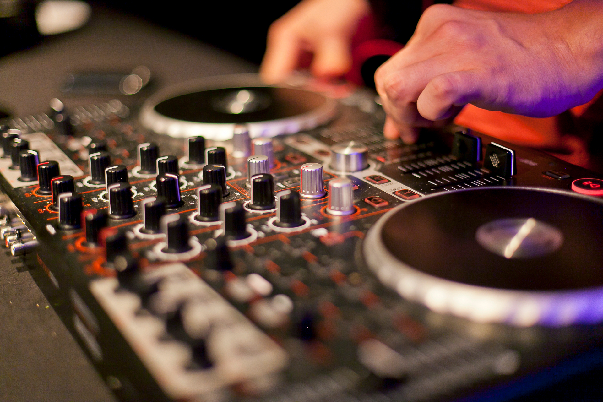 DJ Mixer Nahaufnahme